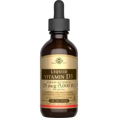 Solgar Liquid Vitamin D3 (Cholecalciferol) 125 mcg (5,000 IU)