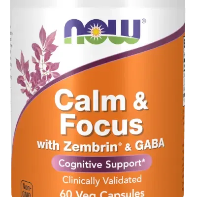NOW Calm & Focus with Zembrin® & GABA Veg Capsules