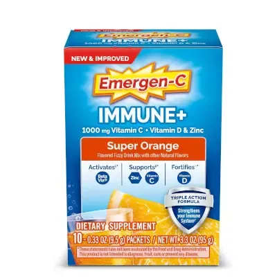 Emergen-C Immune+ Triple Action Super Orange 