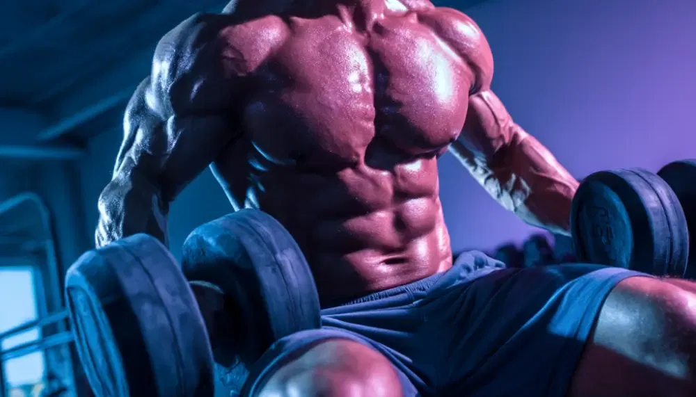 Explosive chest and tricep workout