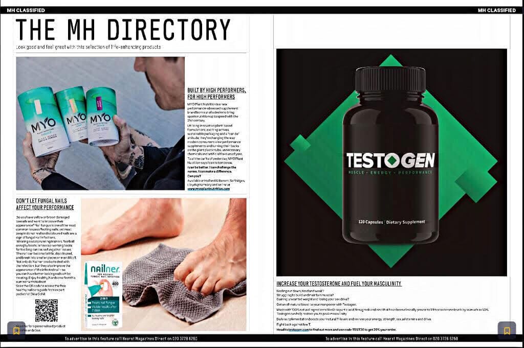 We've been featured! Testogen in Men's Health.