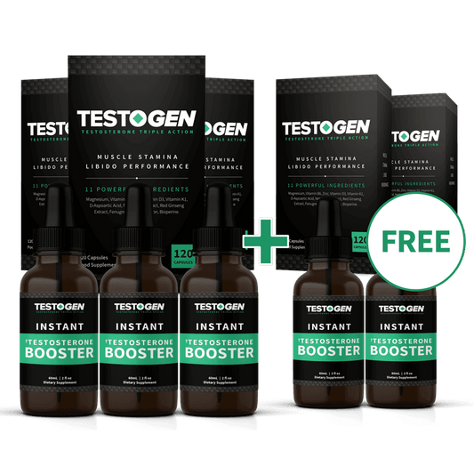 Testogen - 3 Months Supply + 2 Month Free (combo)